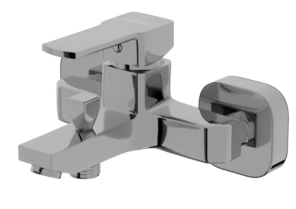 Douchekraan CUBIC | CHROME | inclusief aansluitslangen