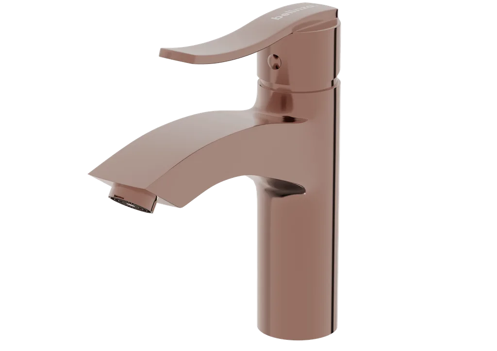 Wastafelkraan CARIN | ROSÉ | inclusief aansluitslangen