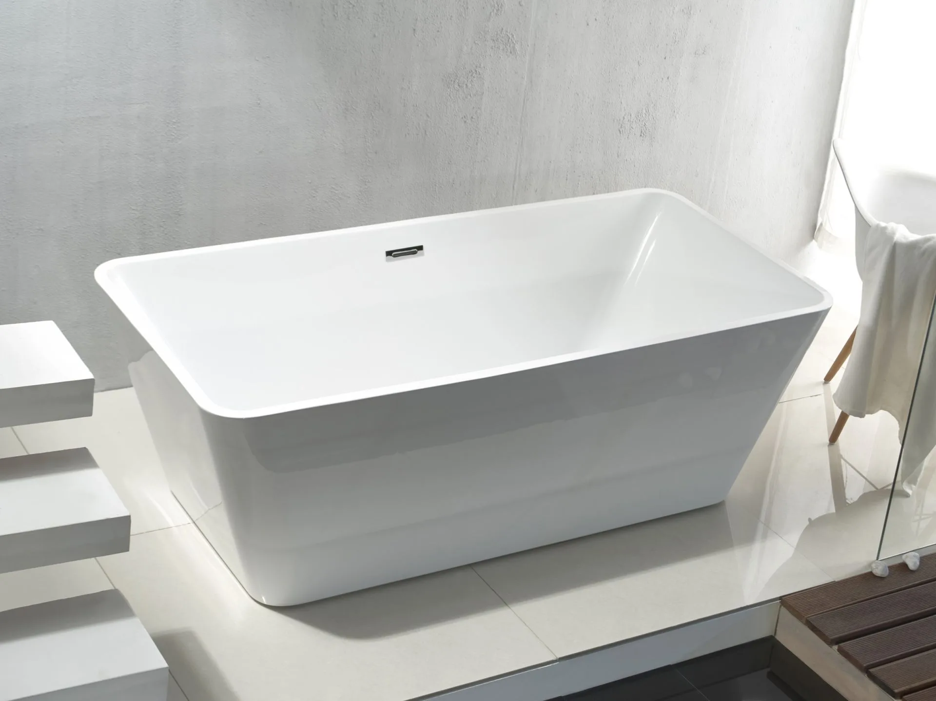 Vrijstaand bad | QUADRO | WIT