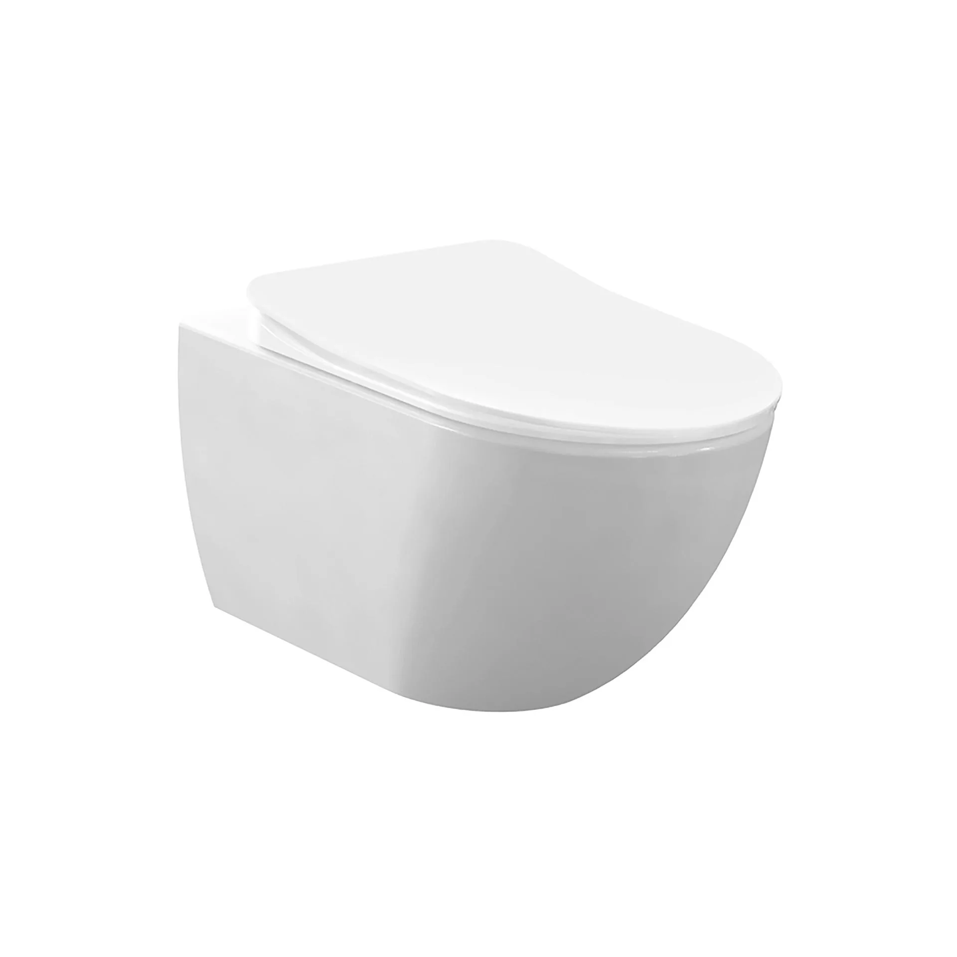 Wc randloos met bidet | Mat wit