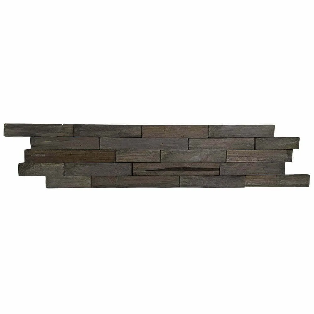 Houtstrip Teakhout Plank Krakatau Donker Bruin OUTLET