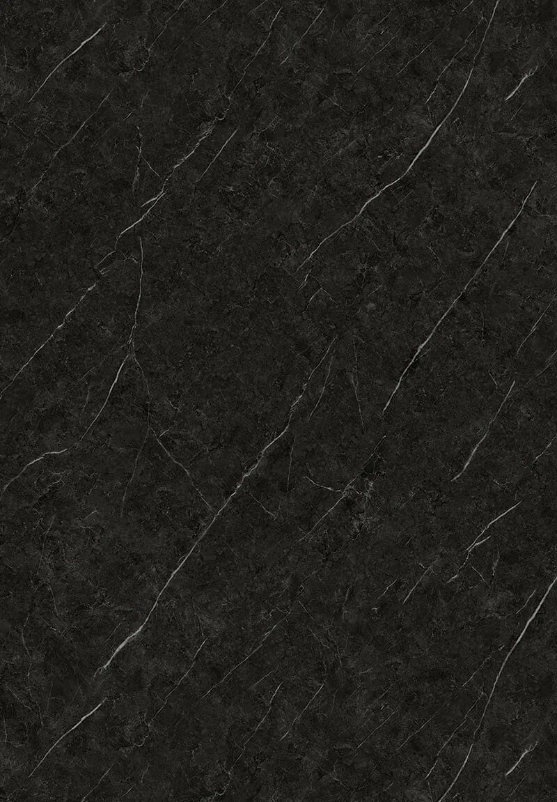 SPC Marmer Plaat Wandpaneel Black Trevore Mat Zwart