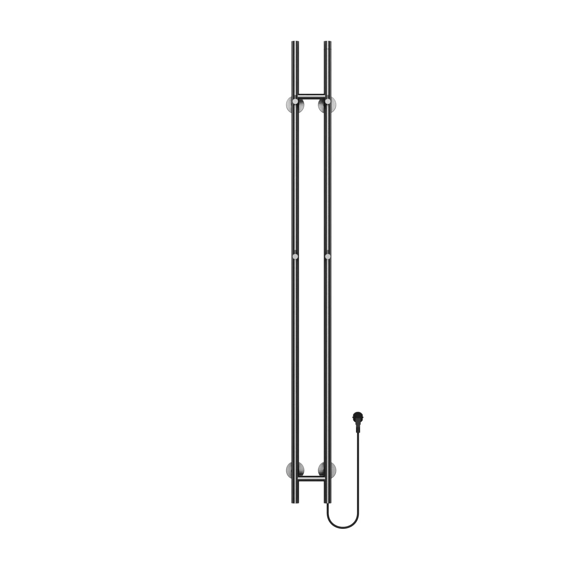 DUBBEL STAAFHANDDOEK RADIATOR ELEKTRISCH | Gunmetal grijs 150x17 cm