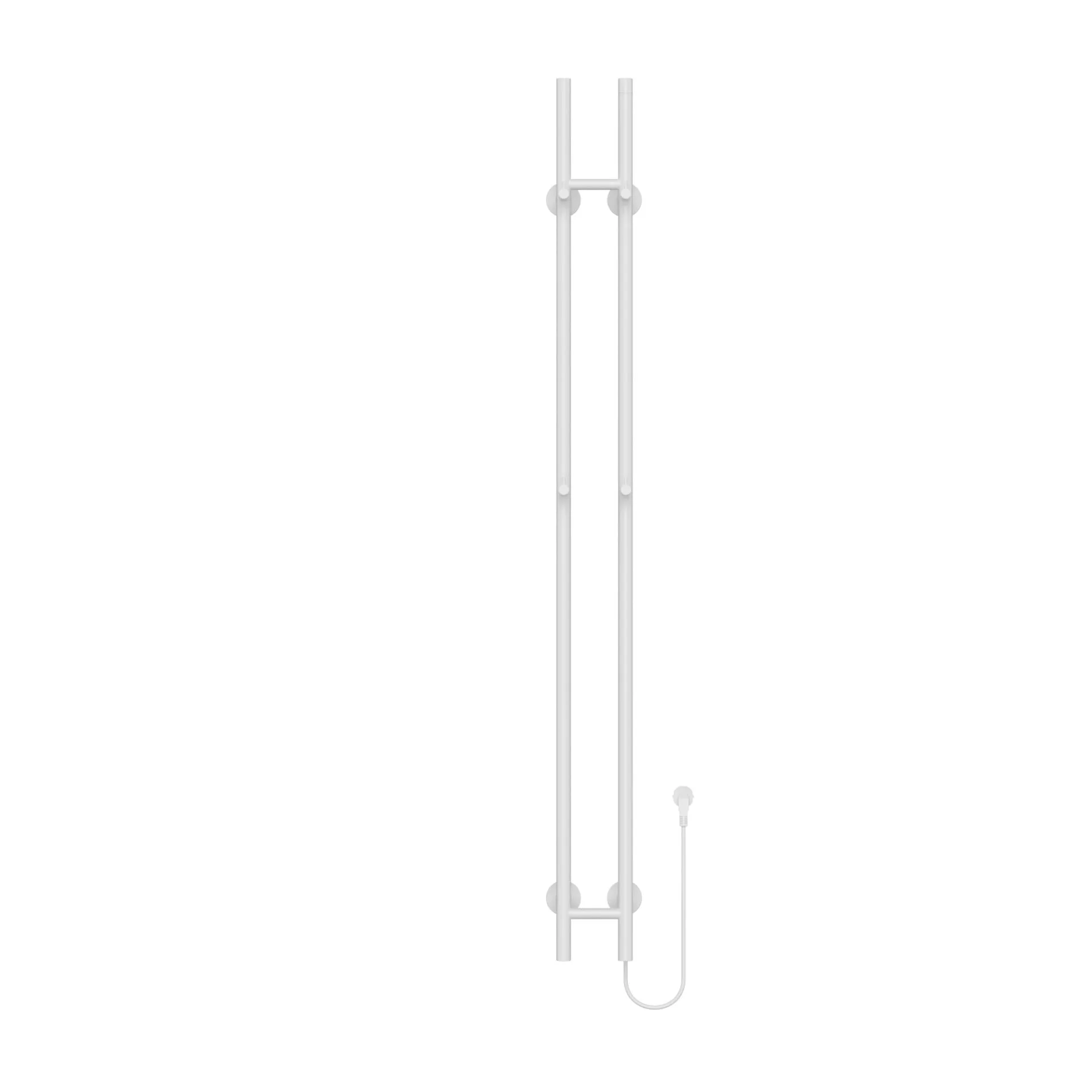 DUBBEL STAAFHANDDOEK RADIATOR ELEKTRISCH | Wit 150x17 cm