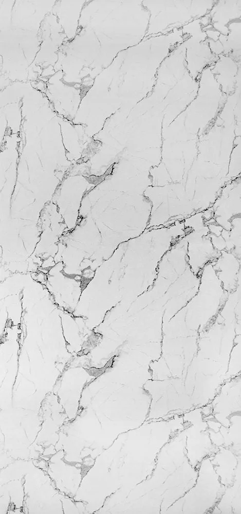 PVC Marmer Plaat Hoogglans Wit Bianco Carrara