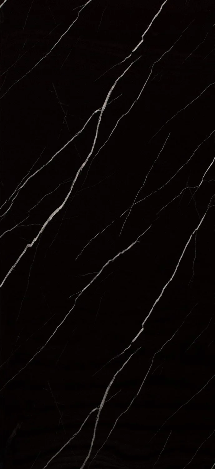 PVC Marmer Plaat Hoogglans Carrara Nero Marquina Zwart Wit
