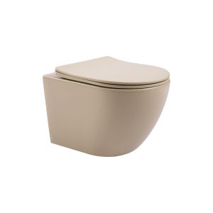 Kayvit Hangtoilet kaki | Softclose | Quickrelease | Randloos (met bril)