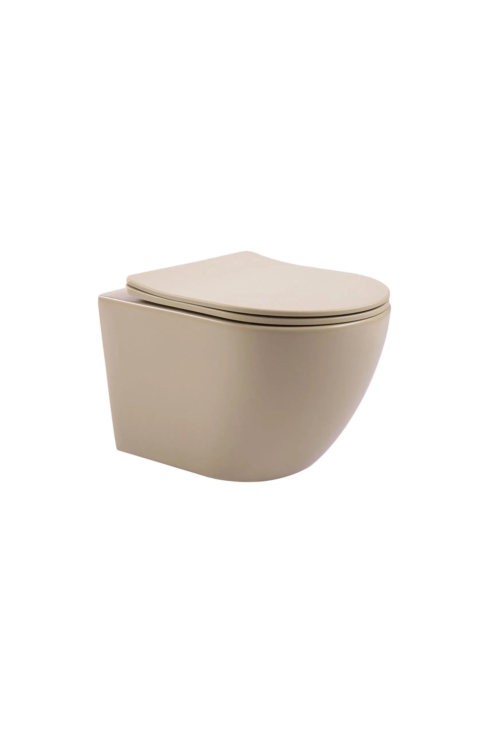 Kayvit Hangtoilet kaki | Softclose | Quickrelease | Randloos (met bril)