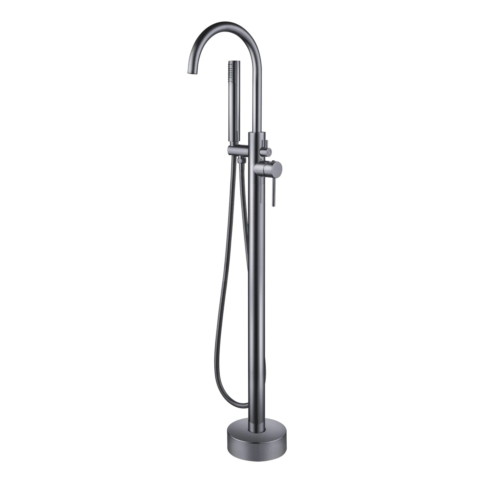 Vrijstaande badmengkraan met handdouche | GUNMETAL GRIJS |
