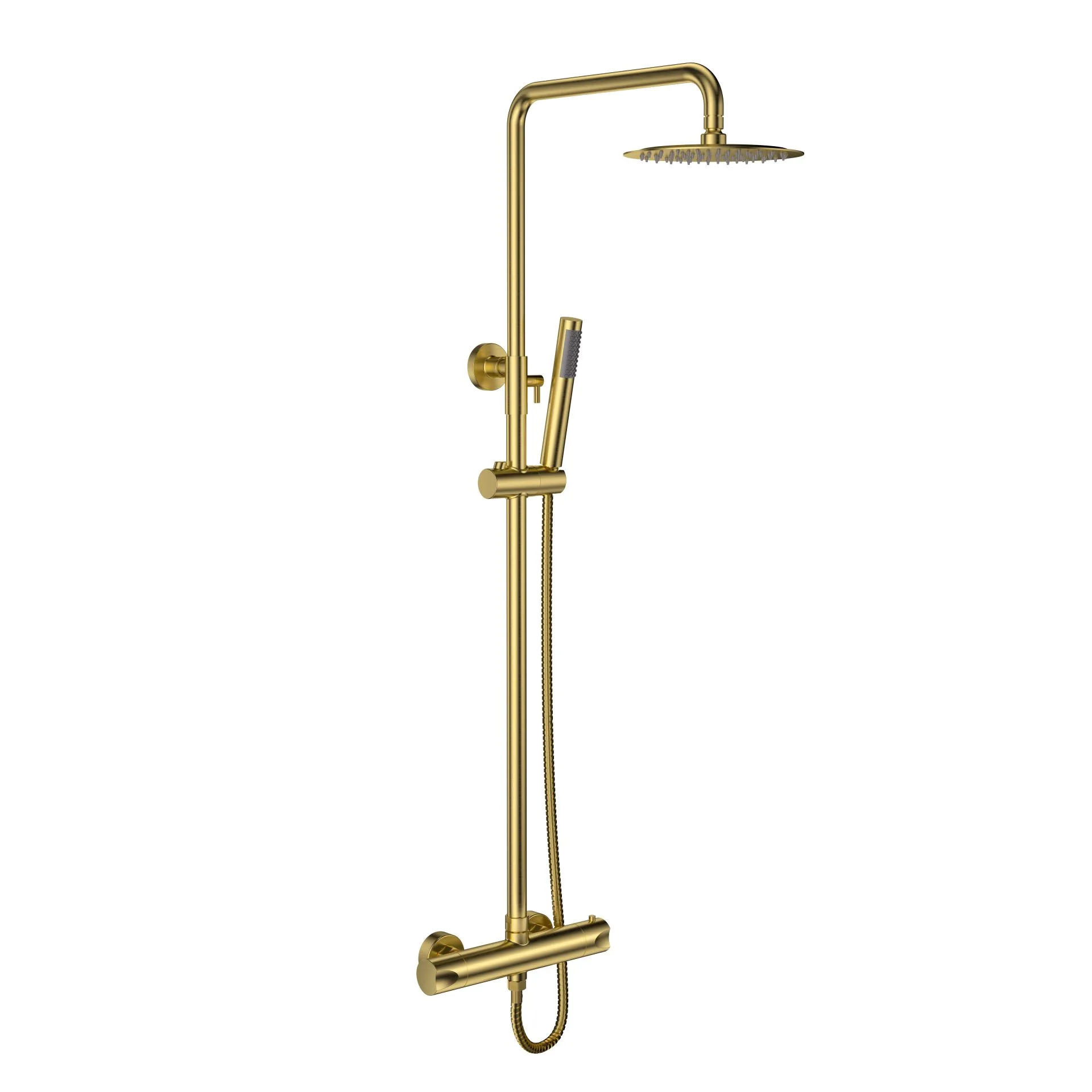 Doucheset OPTIMA RONDO | GEBORSTELD GOUD | Complete set