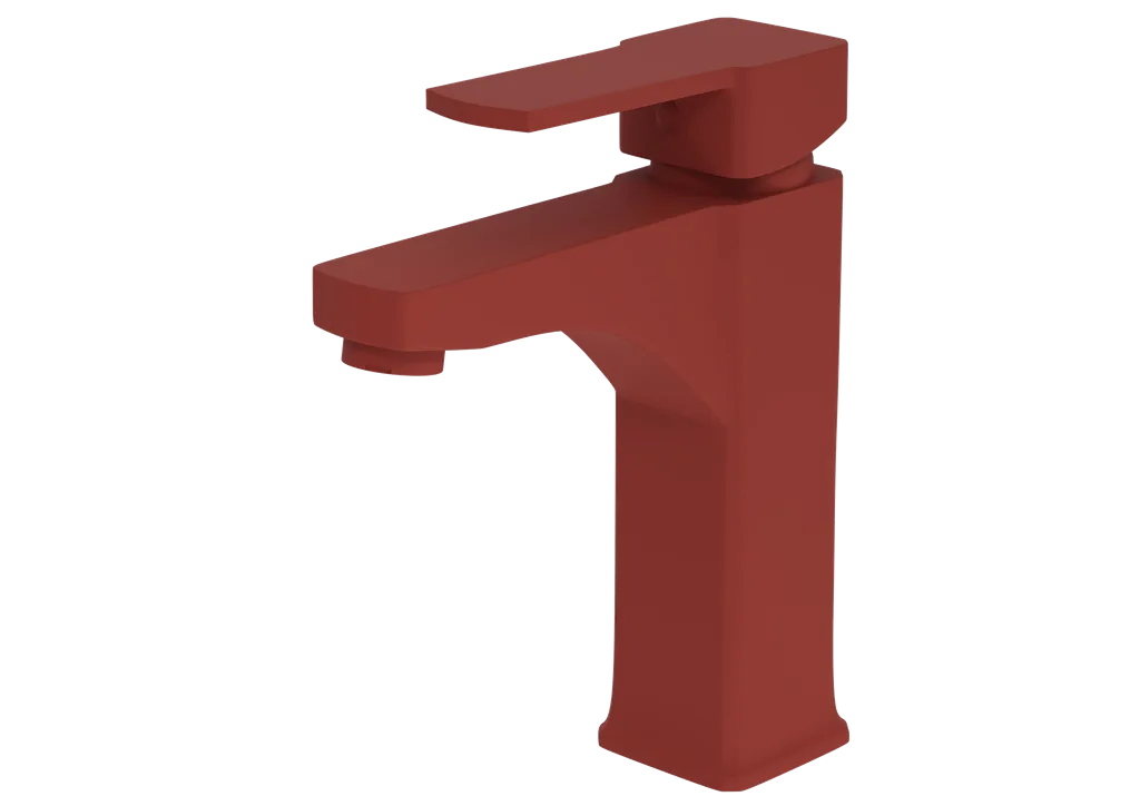 Wastafelkraan CUBIC | TERRACOTTE | inclusief aansluitslangen