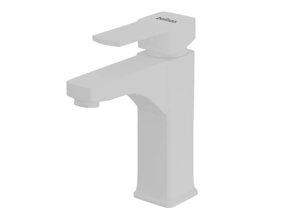 Wastafelkraan CUBIC | WIT | inclusief aansluitslangen