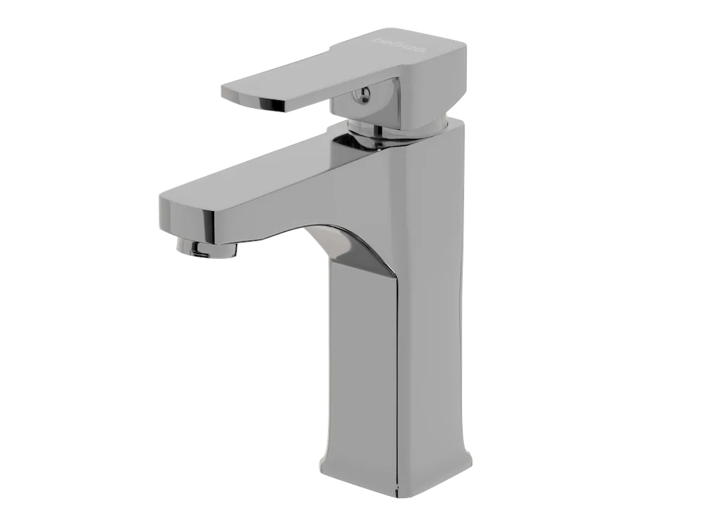 Wastafelkraan CUBIC | CHROME | inclusief aansluitslangen