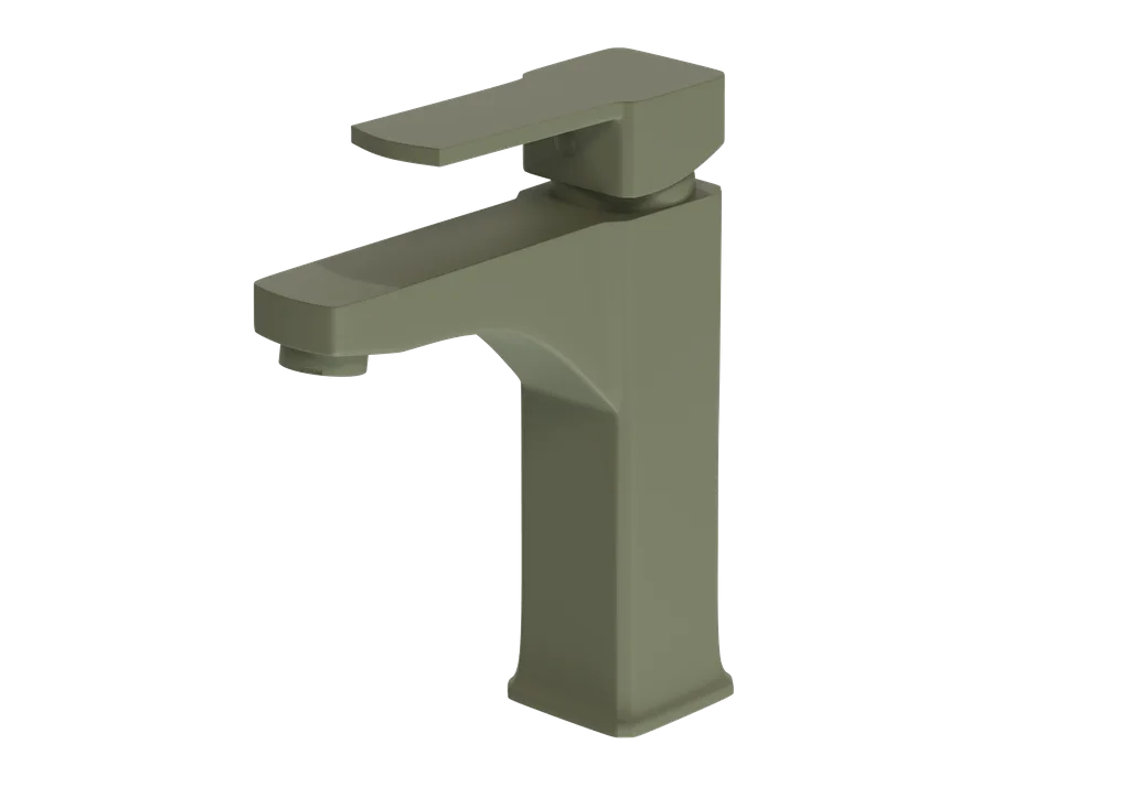 Wastafelkraan CUBIC | MOSS | inclusief aansluitslangen