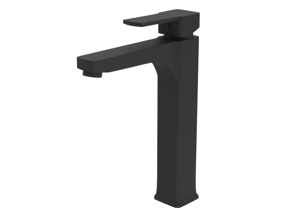 Fonteinkraan CUBIC | ANTRACIET | inclusief aansluitslangen