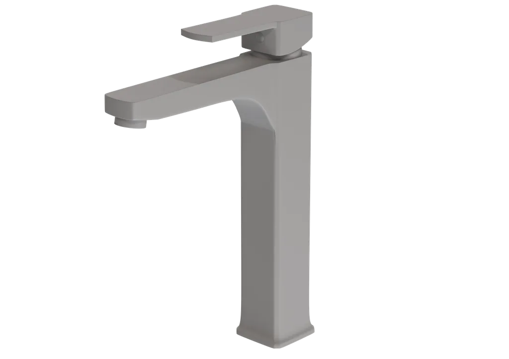 Fonteinkraan CUBIC | LICHT GRIJS | inclusief aansluitslangen