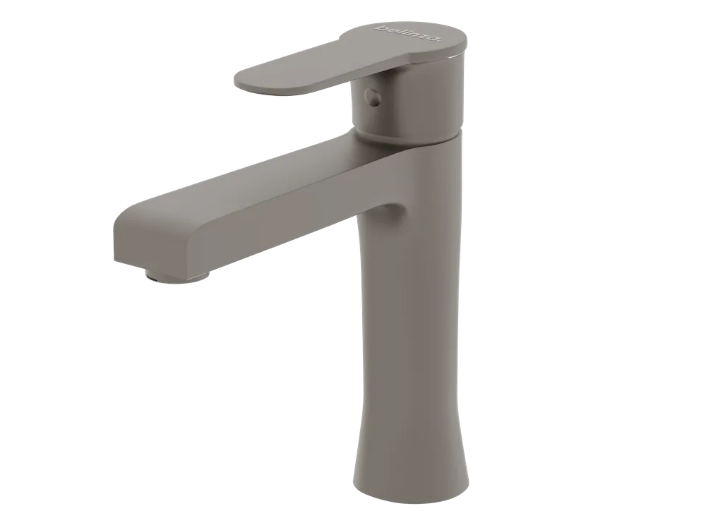 Wastafelkraan RING | GEBORSTELD ALUMINIUM | inclusief aansluitslangen