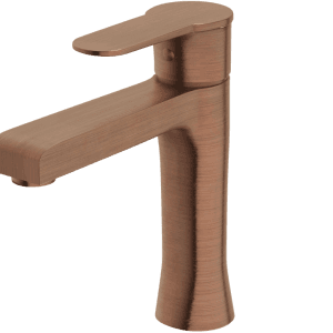 Wastafelkraan RING | GEBORSTELD ROSÉ | inclusief aansluitslangen