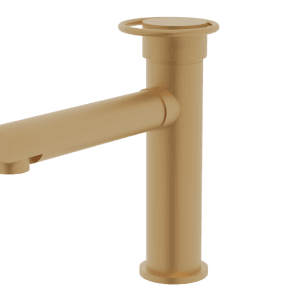 Wastafelkraan LINA | MAT GOUD | inclusief aansluitslangen