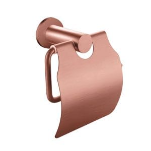 Toiletrolhouder met klep | RONDO | GEBORSTELD KOPER