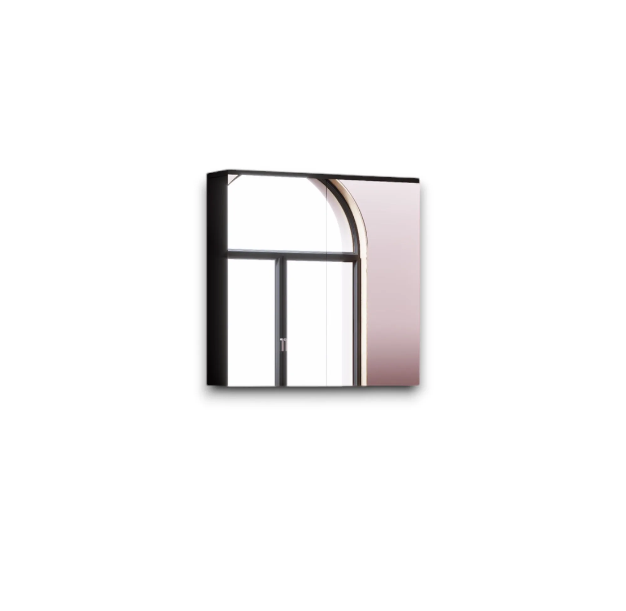 STILLO | ANTRACIET SPIEGELKAST | 75X69X15