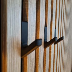 Aku WallClip Kapstok Haken Zwart - Set van 3