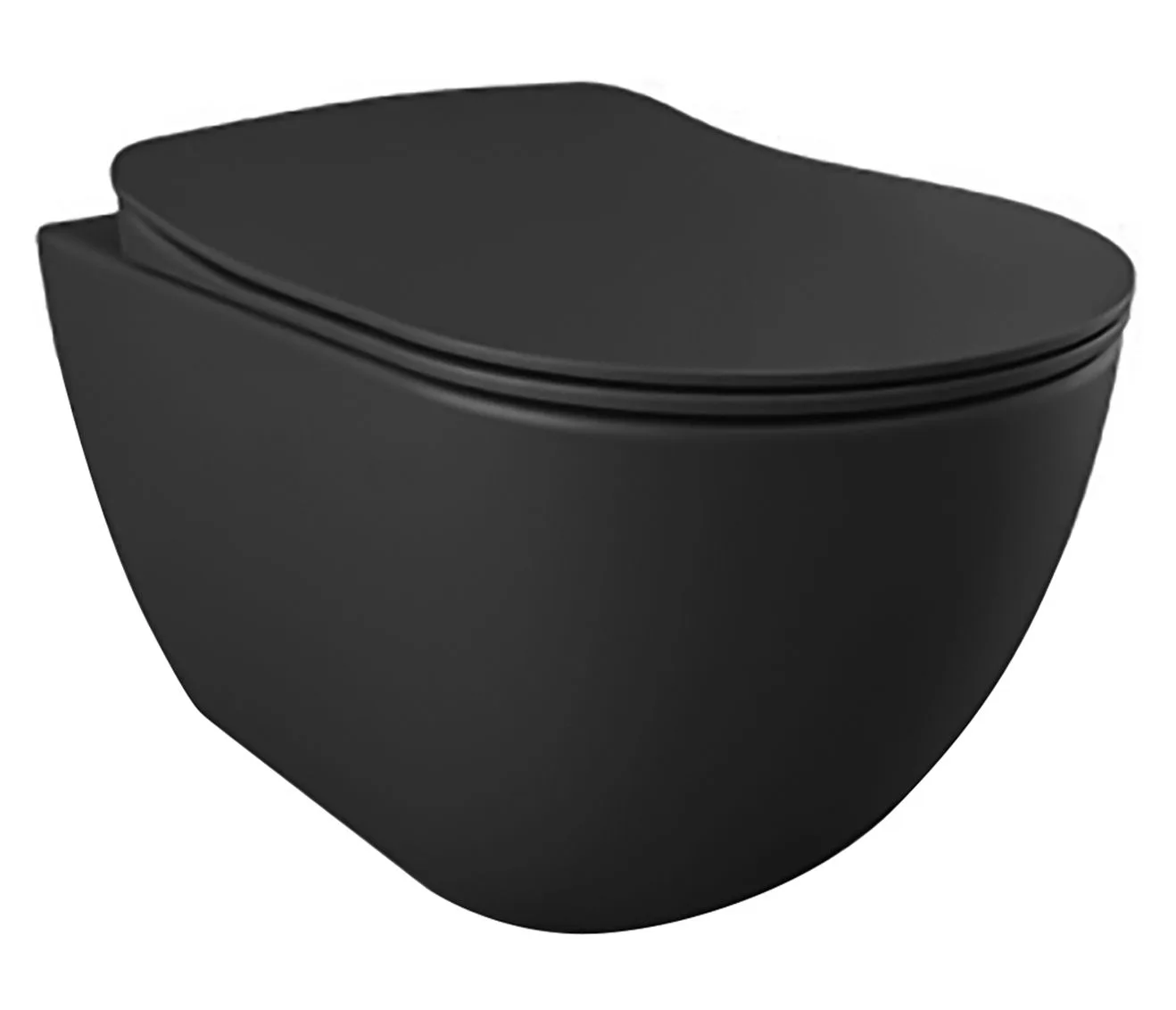 Wc randloos zonder bidet | Mat antraciet