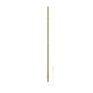 ENKEL STAAFHANDDOEK RADIATOR ELEKTRISCH | Geborsteld goud 150x12,7 cm