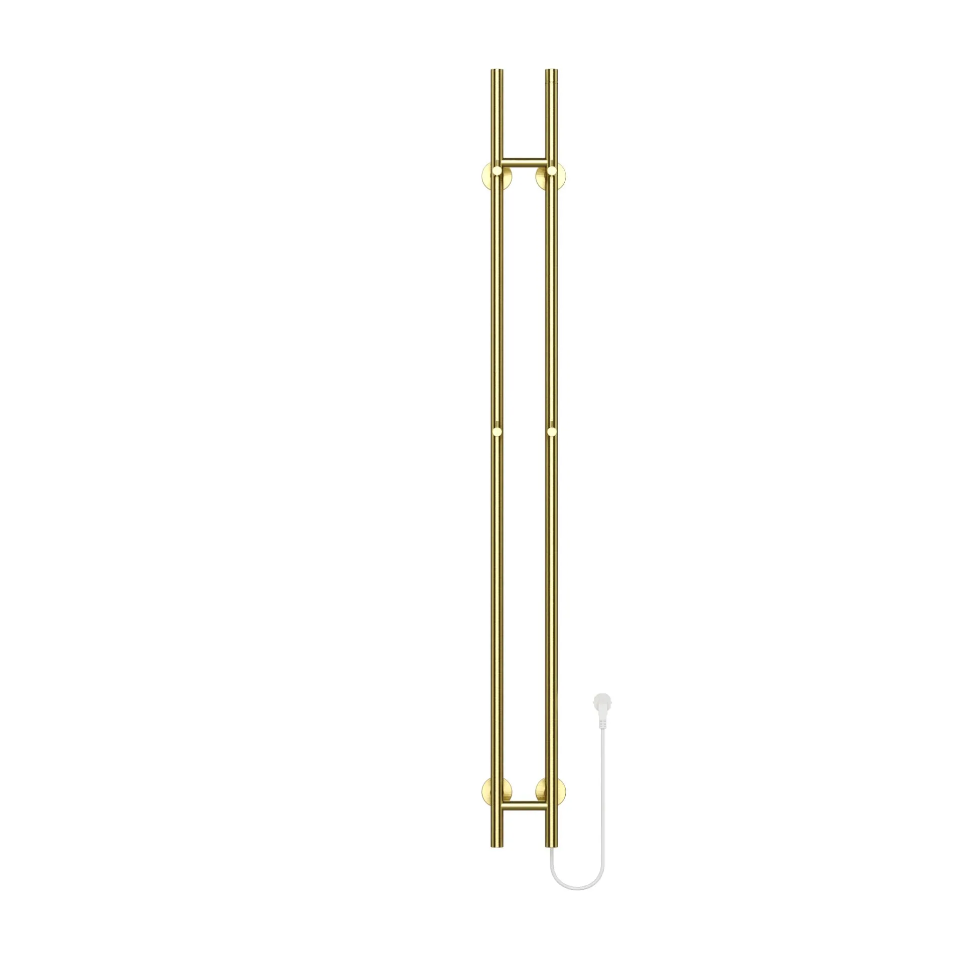 DUBBEL STAAFHANDDOEK RADIATOR ELEKTRISCH | Geborsteld goud 150x17 cm