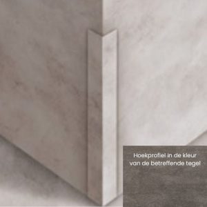 Hoekprofiel Zelfklevende Tegels Geborsteld Donker Grijs