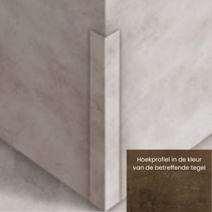 Hoekprofiel Zelfklevende Tegels Industrieel Bruin