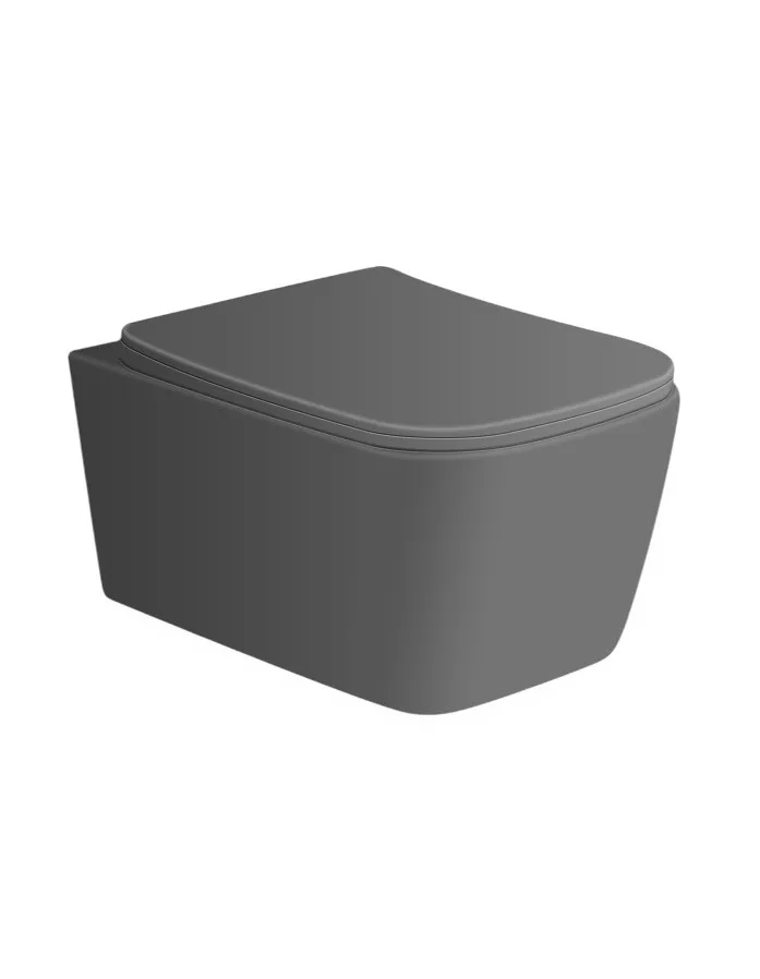 Wc randloos zonder bidet | Kayvit | Mat Grijs | Tornado | Rimoff