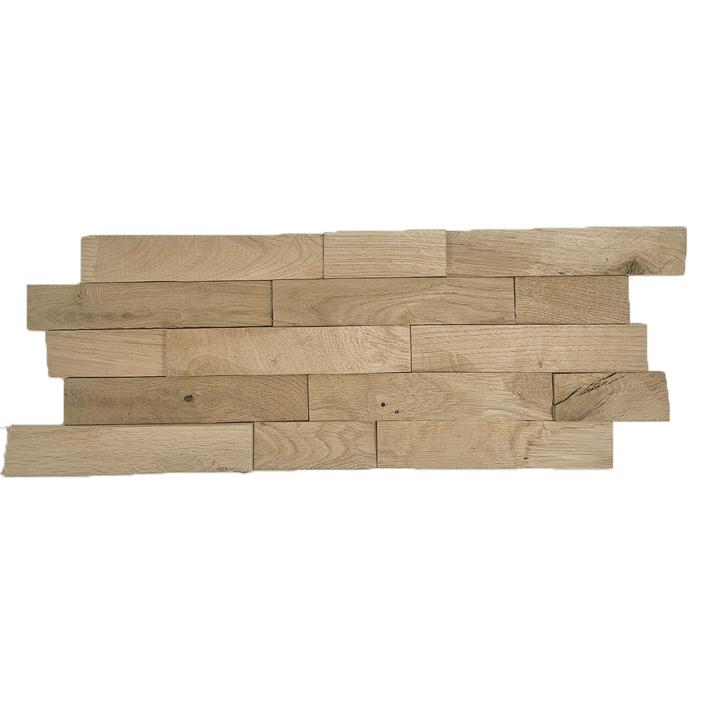 Houtstrip Eiken Plank FSC Interlock 3D Naturel Bruin