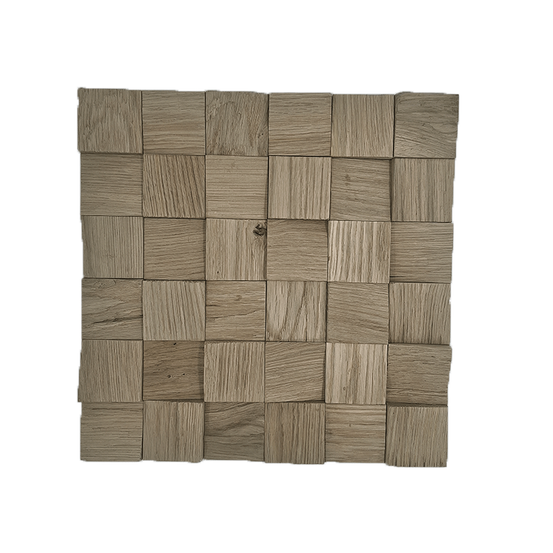 Houtstrip Eiken FSC Cube 3D Grijs