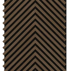 Akoestische Panelen Visgraat Hout Donker Gerookt Naturel Eiken Bruin met Zwart Vilt