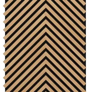 Akoestische Panelen Visgraat Hout Naturel Eiken met Zwart Vilt