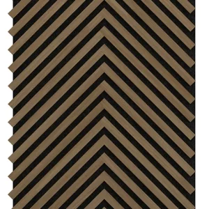 Akoestische Panelen Visgraat Hout Walnoot Bruin met Zwart Vilt