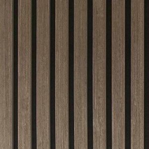 Akoestische Panelen Hout Donker Gerookt Naturel Eiken Bruin met Zwart Vilt