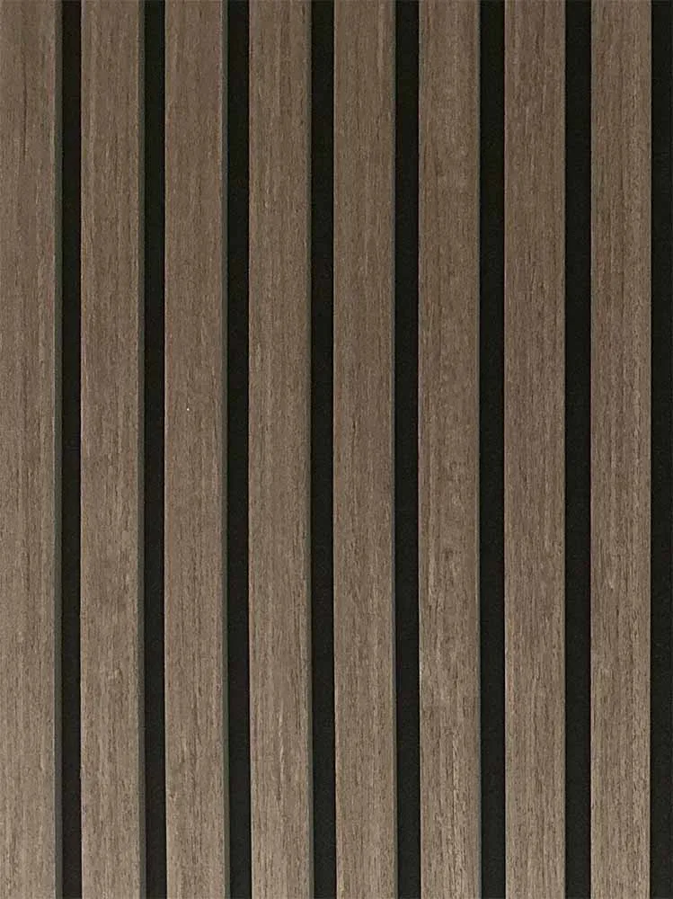Akoestische Panelen Hout Donker Gerookt Naturel Eiken Bruin met Zwart Vilt