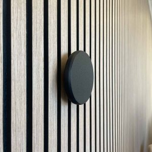 Aku WallClip Wandknop Groot Zwart