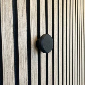 Aku WallClip Wandknop Klein Zwart