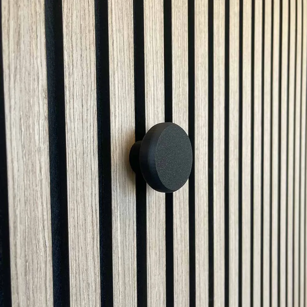 Aku WallClip Wandknop Klein Zwart