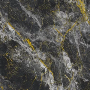 PVC Marmer Plaat Hoogglans Midnight Blue Zwart Goud