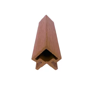 Buitenhoekprofiel Kunststof Gevelbekleding Composiet Teak Bruin