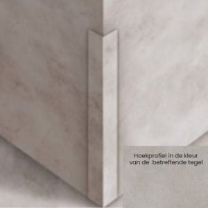 Hoekprofiel voor SPC Wandpanelen Alejandria Stone Mat Medium Greige