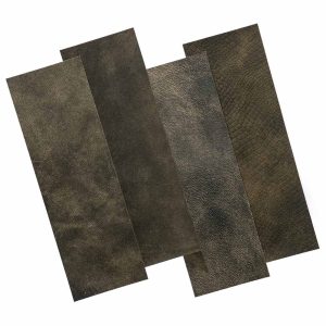 Zelfklevende Leren Wandtegels Hennessy Twee Tonen Zwart Groen