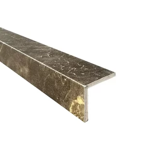 Hoekprofiel Zelfklevende Tegels en SPC Wandpanelen Rosseta Stone Mat Zwart Goudbruin