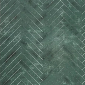 SPC Plaat Wandpaneel Visgraat Groen