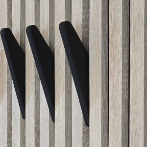 Aku WallClip Wandhaken Zwart - Set van 3