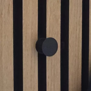 Aku WallClip Wandknop Zwart